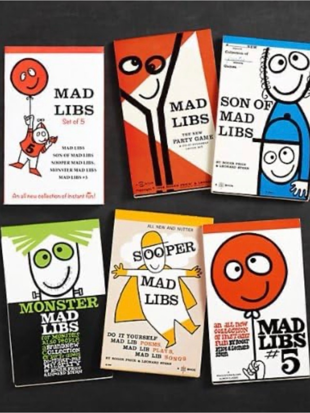 Mad Libs Vintage Game set of 5 🆕